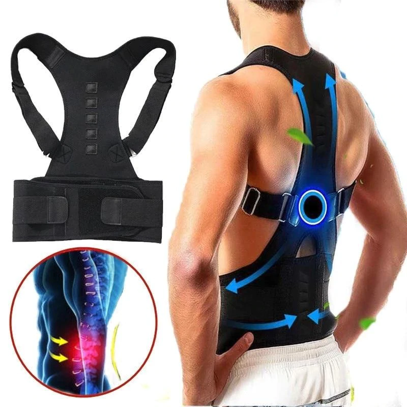 Magnetic Back Brace - PosturePro-Black-S (60-75 cm)-State of Style