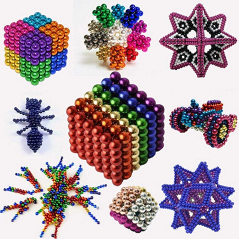 Magnetic Ball Construction Set - MagnaBalls Creation Set-1 Set - 216 Magnetic Balls-State of Style