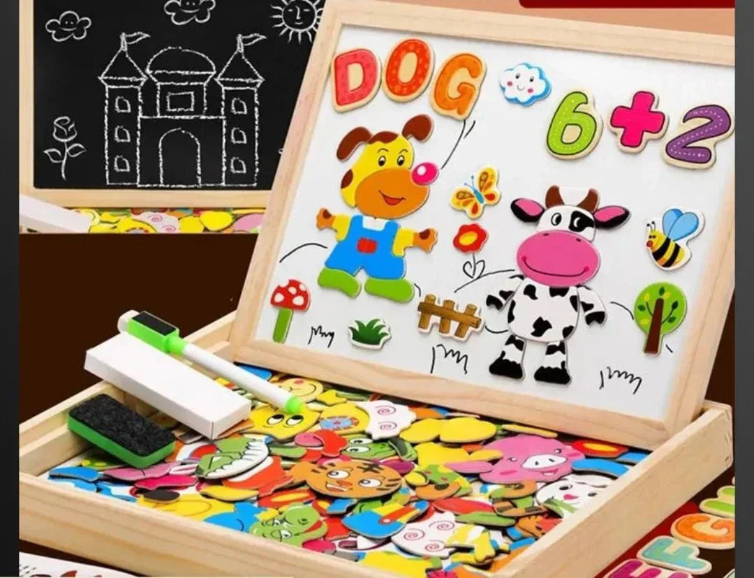 Magnetic Double-Sided Chalkboard Set - MiniArt Studio-Option A-State of Style