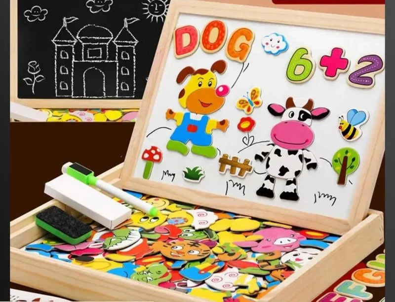 Magnetic Double-Sided Chalkboard Set - MiniArt Studio-Option A-State of Style