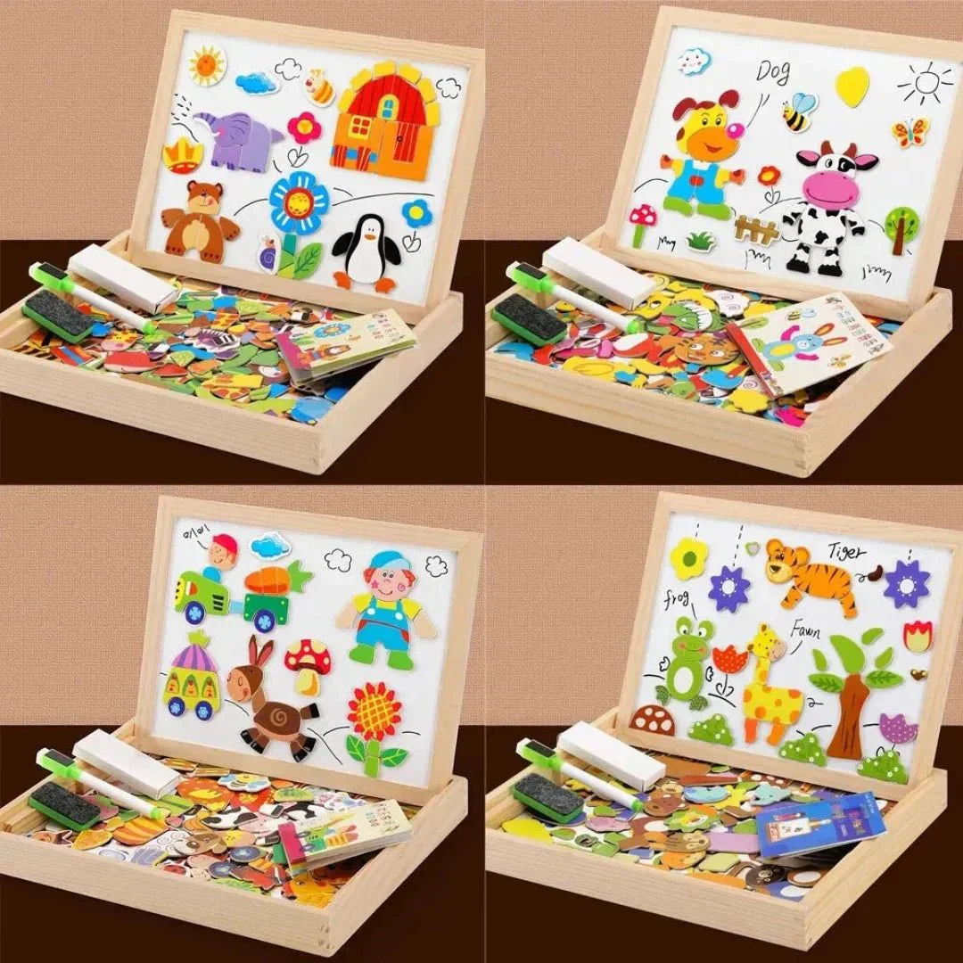 Magnetic Double-Sided Chalkboard Set - MiniArt Studio-Option A-State of Style