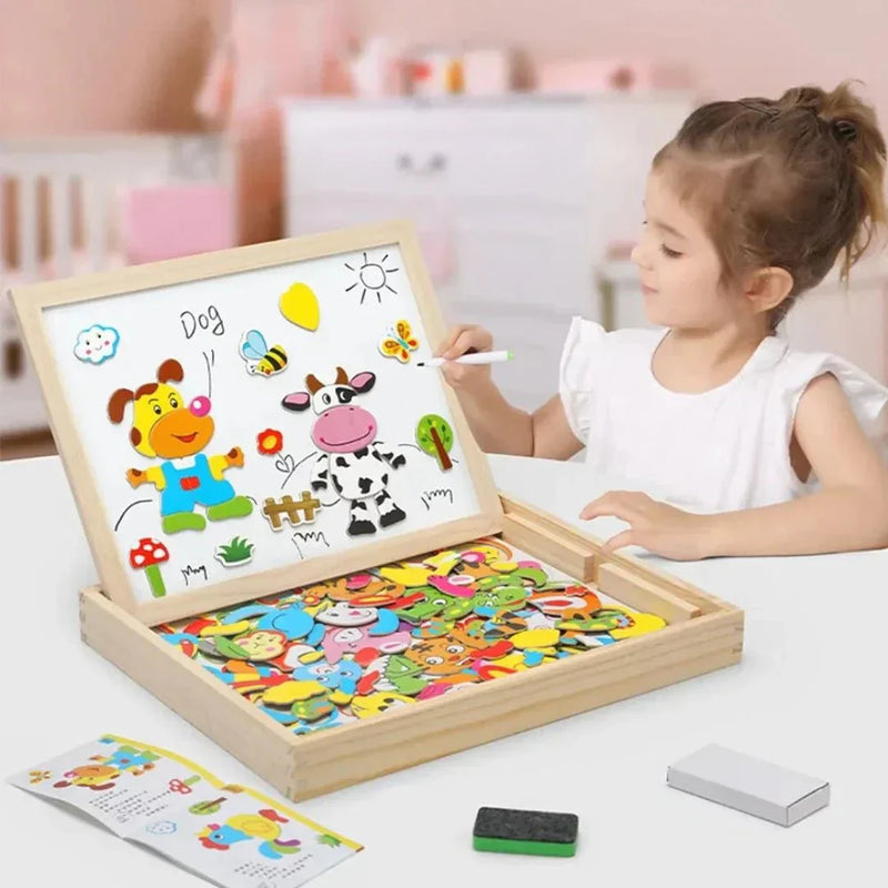 Magnetic Double-Sided Chalkboard Set - MiniArt Studio-Option A-State of Style