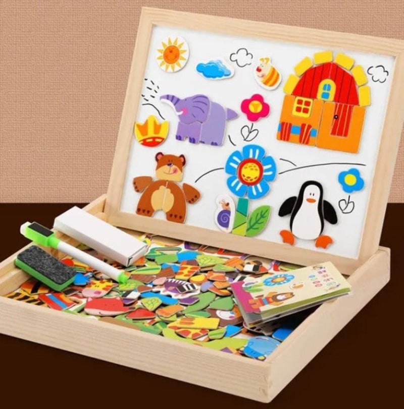 Magnetic Double-Sided Chalkboard Set - MiniArt Studio-Option D-State of Style
