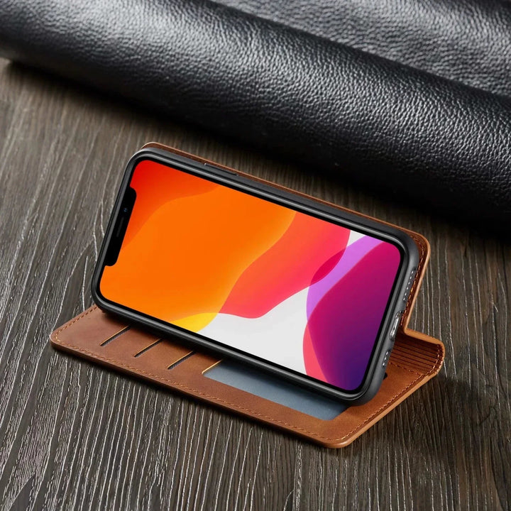 Magnetic iPhone case – GripFold-Black-iPhone 15 Plus-State of Style