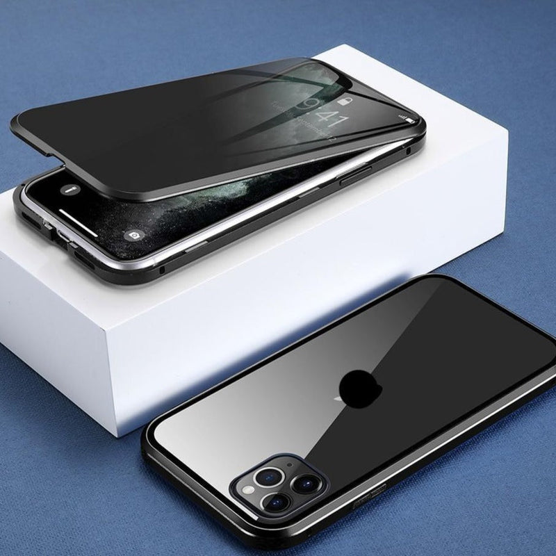 Magnetic iPhone Case with Privacy Protection - PrivaGuard-Black-iPhone XS Max-State of Style