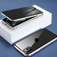 Magnetic iPhone Case with Privacy Protection - PrivaGuard-Silver-iPhone XS Max-State of Style