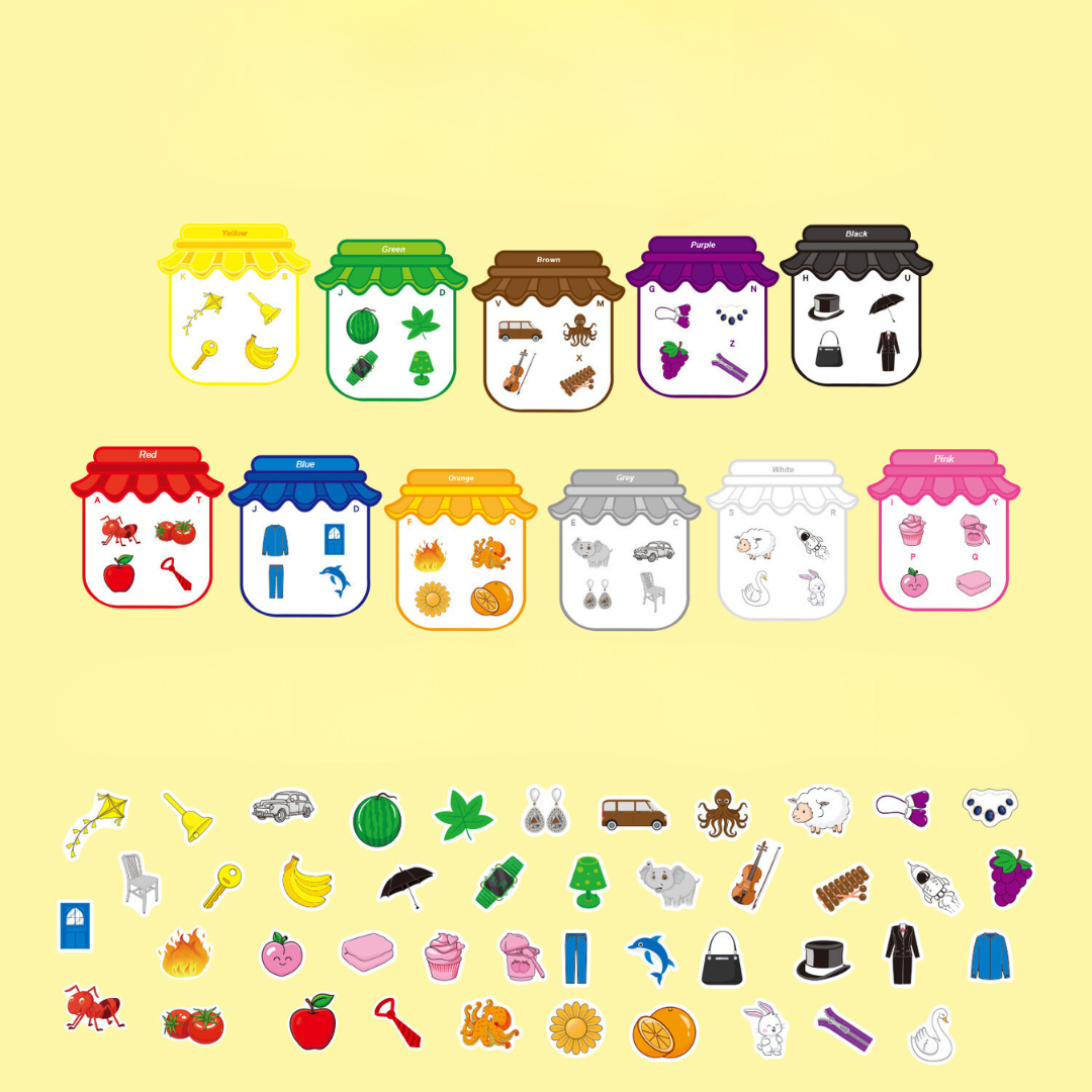 Magnetic Learning Stickers - Colour Club-State of Style