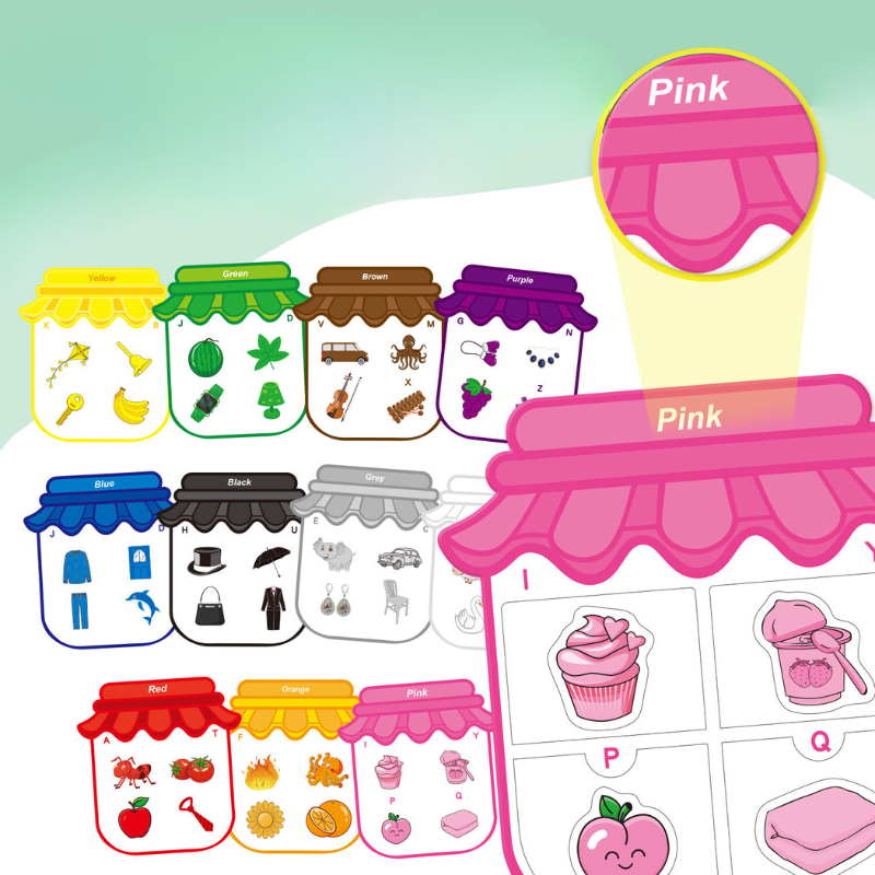 Magnetic Learning Stickers - Colour Club-State of Style