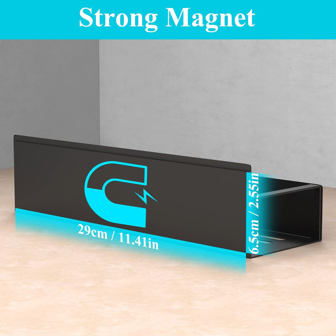 Magnetic Spice Rack Set of 4 – SpiceGrip-Black-State of Style