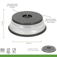 Magnetron Splatter Lid - Foldable Silicone Lid-Grey-State of Style