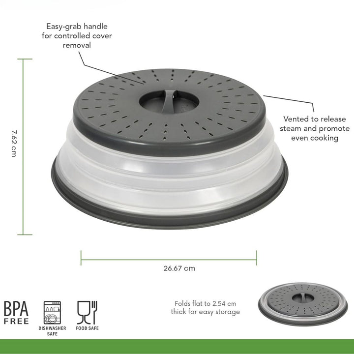 Magnetron Splatter Lid - Foldable Silicone Lid-Grey-State of Style