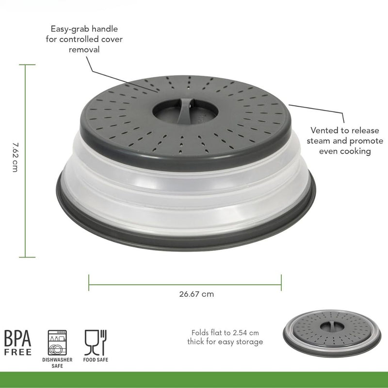 Magnetron Splatter Lid - Foldable Silicone Lid-Grey-State of Style