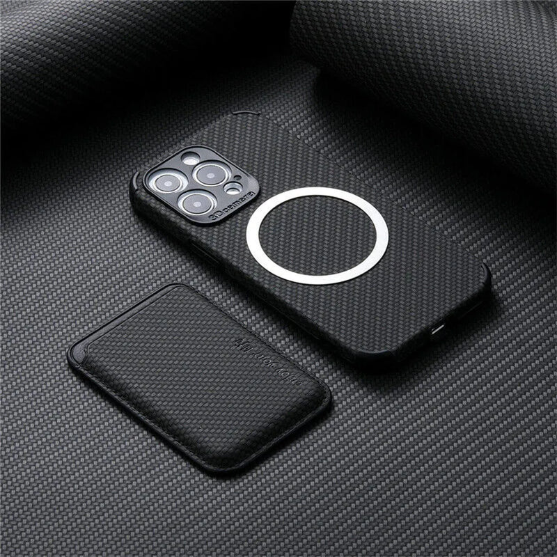 MagSafe Wallet Phone Case - TitanWallet-Carbon Black-iPhone 15 Pro Max-State of Style