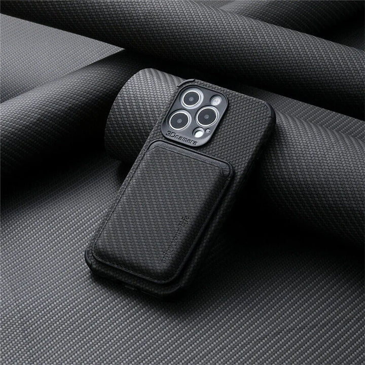 MagSafe Wallet Phone Case - TitanWallet-Carbon Black-iPhone 15 Pro Max-State of Style