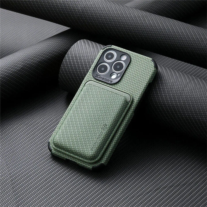 MagSafe Wallet Phone Case - TitanWallet-Carbon Green-iPhone 15 Pro Max-State of Style