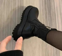 Ladies Platform Chelsea Ankle Boots with Warm Lining – Liora