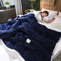 Warm flannel coral fleece blanket for autumn & winter – CosyBlanket