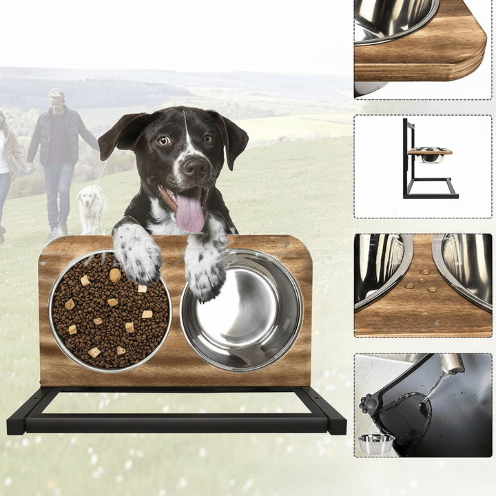 Premium Raised Dog Feeding Station - SnackHaven