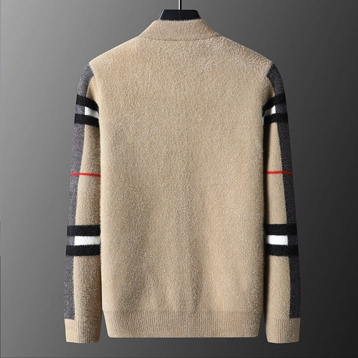 MaisysVest | Men's Luxurious Cashmere Cardigan-Khaki-XS-State of Style