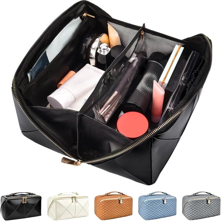Make-up Bag – Large Capacity & Waterproof-Brown-State of Style