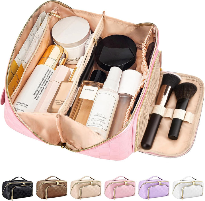 Make-up Bag – Large Capacity & Waterproof-Pink-State of Style