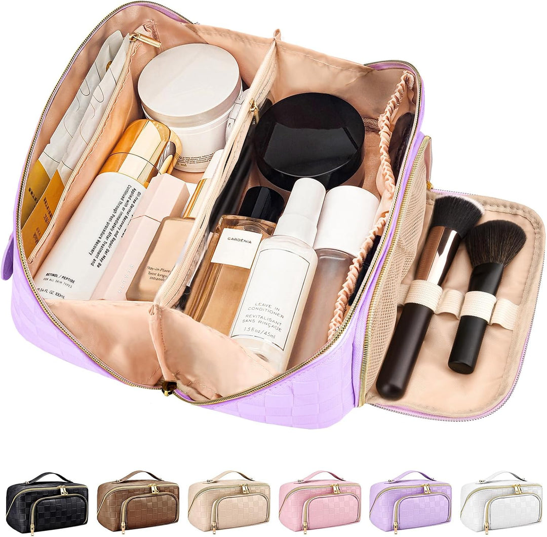 Make-up Bag – Large Capacity & Waterproof-Purple-State of Style