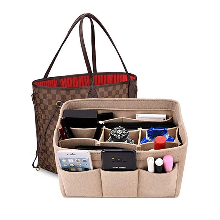 Felt Handbag and Make-Up Organiser Insert