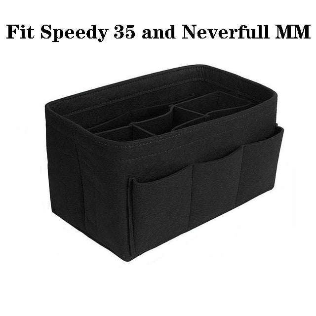 Felt Handbag and Make-Up Organiser Insert