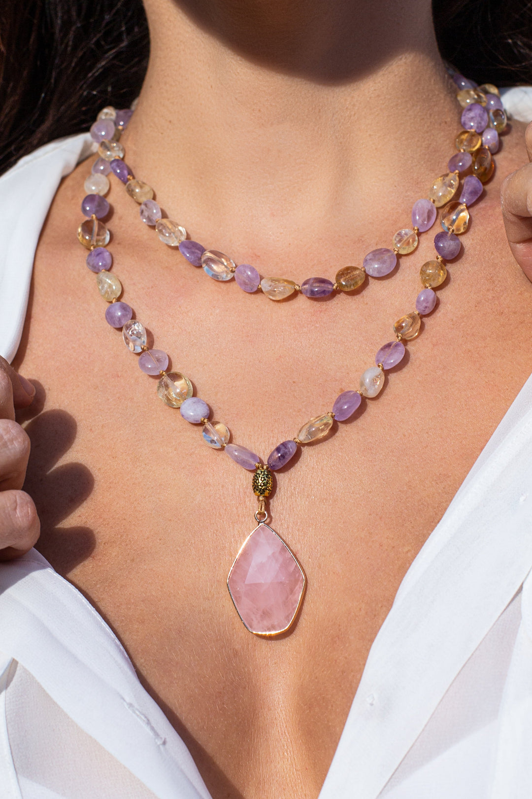 Mala Necklace with Calming Energy - Seraphina-State of Style