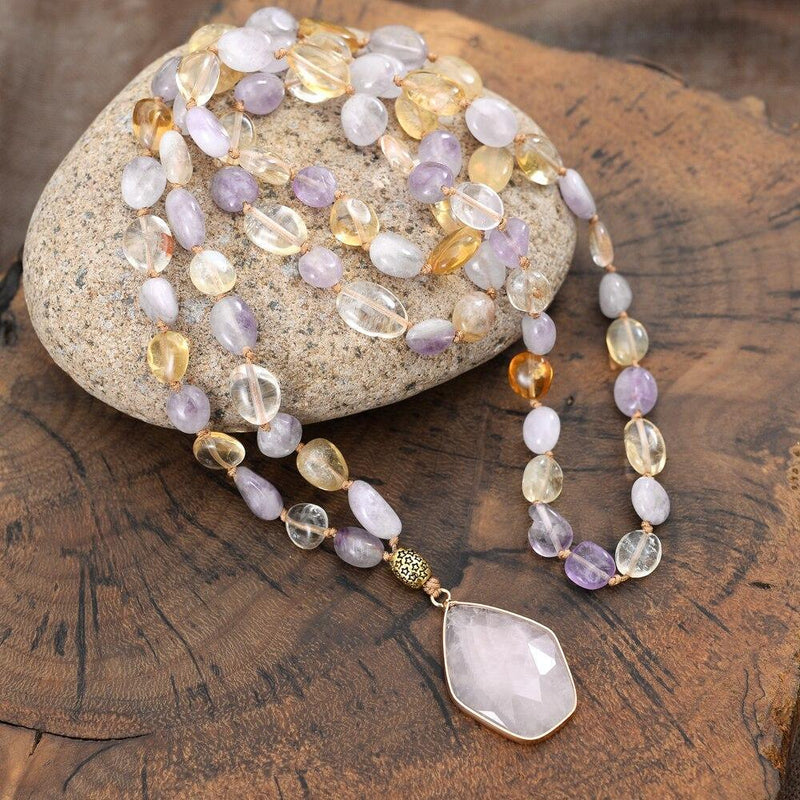 Mala Necklace with Calming Energy - Seraphina-State of Style