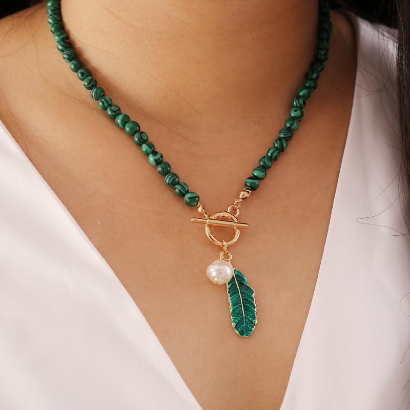 Malachite Natuuraura Necklace - Thalina-State of Style