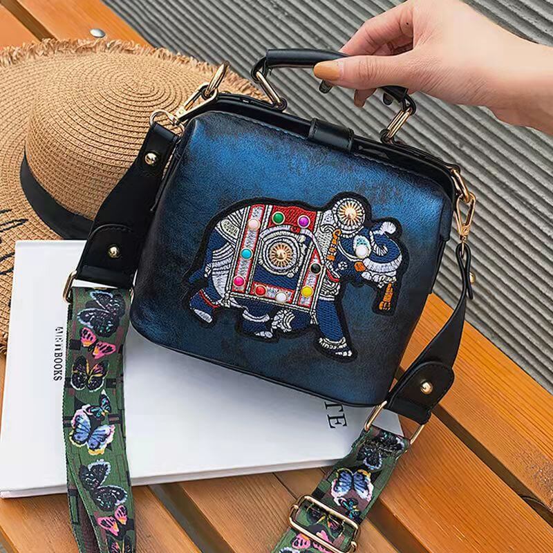 Embroidered Mandala Shoulder Bag – Lightweight Multi-Use Bohemian Design