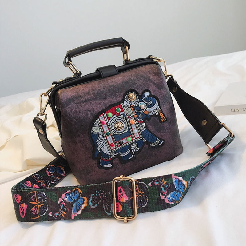 Embroidered Mandala Shoulder Bag – Lightweight Multi-Use Bohemian Design