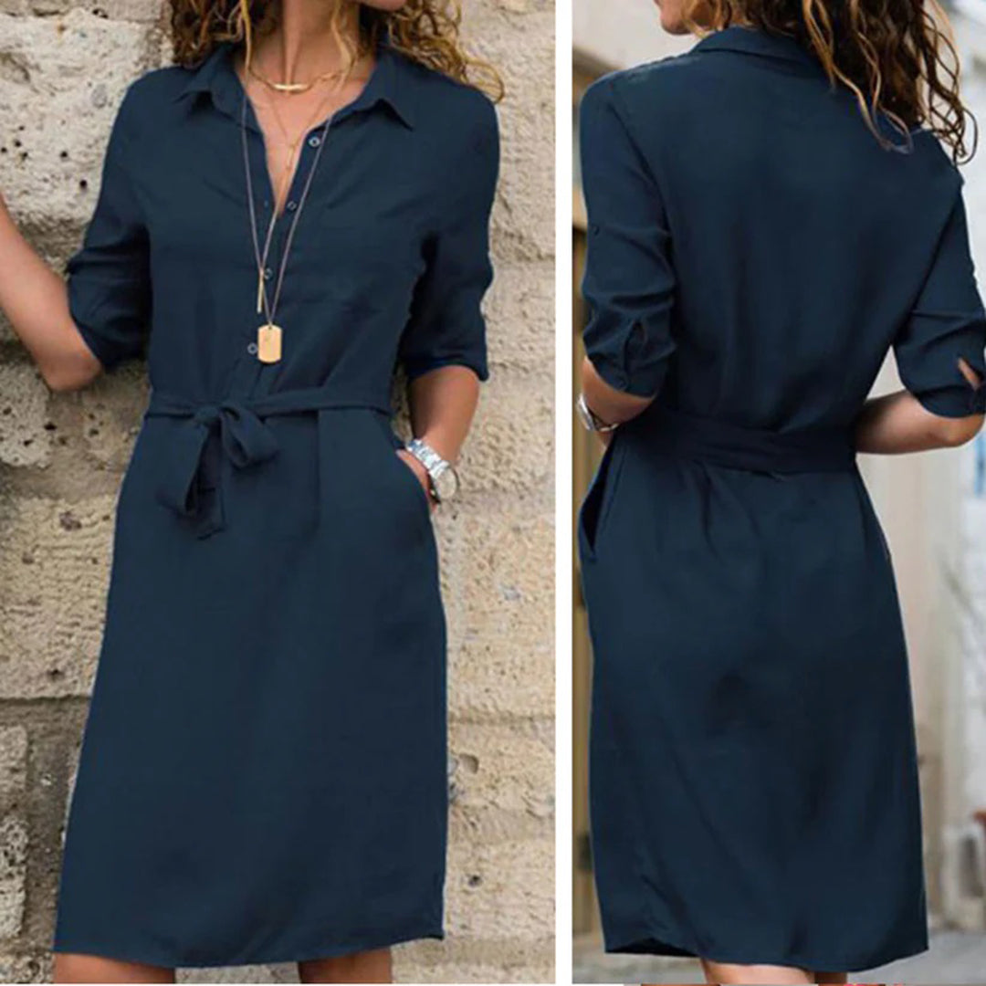 Mandy - Stylish Comfortable Dress-Black-S-State of Style