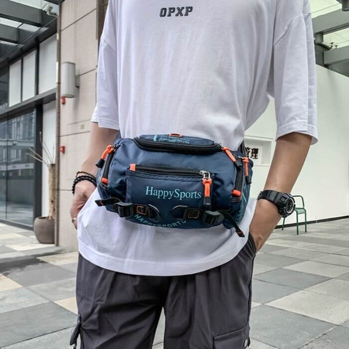 Water-Resistant Men’s Waist and Sling Bag – Multi-Way Travel & Outdoor Pack