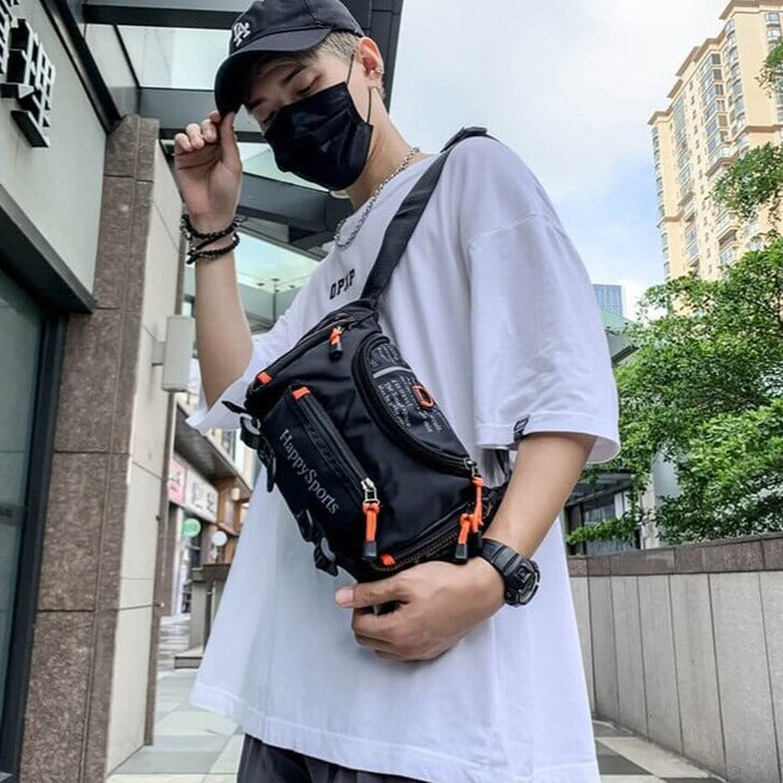Water-Resistant Men’s Waist and Sling Bag – Multi-Way Travel & Outdoor Pack