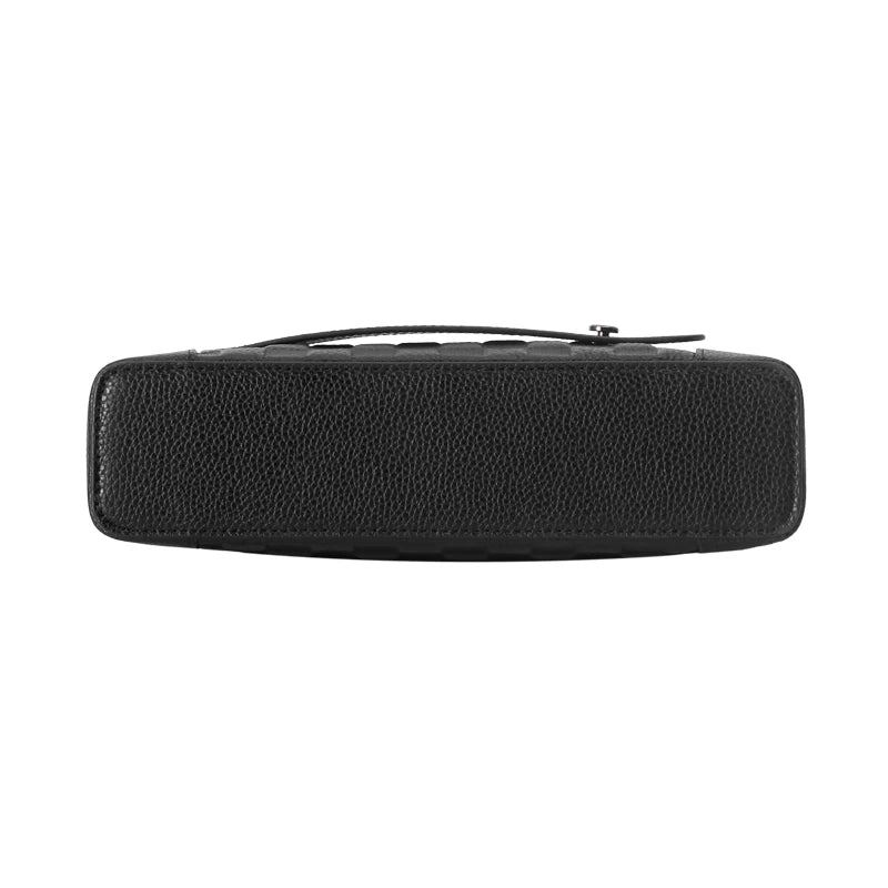 Men’s Leather Handbag with Fingerprint Lock – Anti-Theft Clutch & Wallet