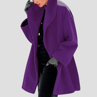 Women's wool coat with hood – Arvella