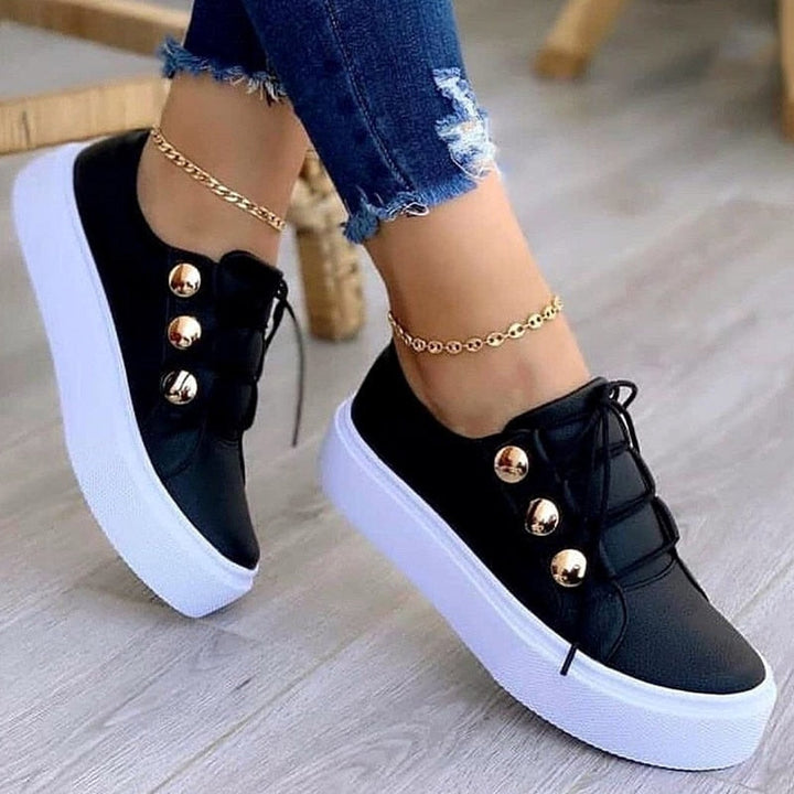 MargarietSneaks | Women's Versatile Casual Sneakers-Black-5.0-State of Style