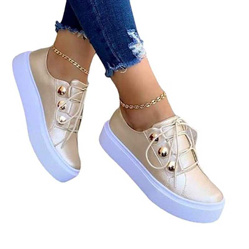 MargarietSneaks | Women's Versatile Casual Sneakers-Pink-5.0-State of Style