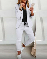 Marie-Louise Suit | Perfect for Both Business & Casual Wear-Blue / Grey-S-State of Style