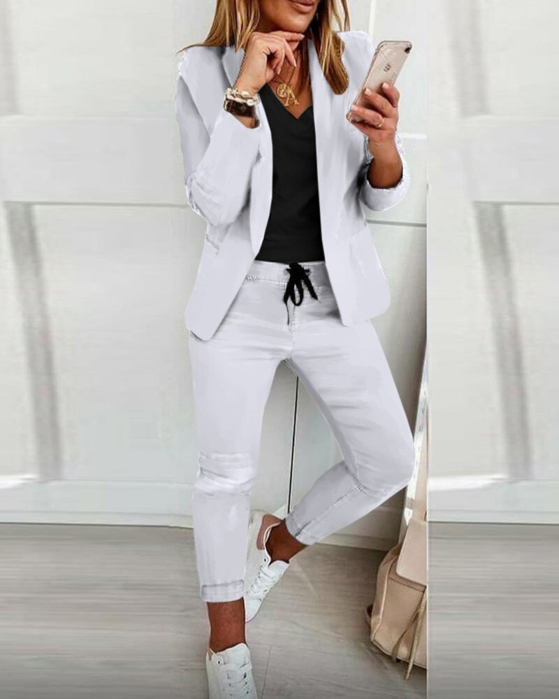 Marie-Louise Suit | Perfect for Both Business & Casual Wear-Blue / Grey-S-State of Style