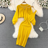MariekesSet | Women's Relaxed Loungewear Set-Apricot-State of Style