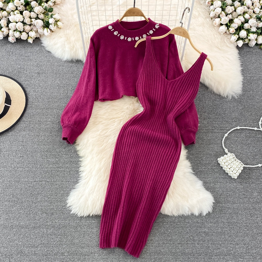 MariekesSet | Women's Relaxed Loungewear Set-Apricot-State of Style