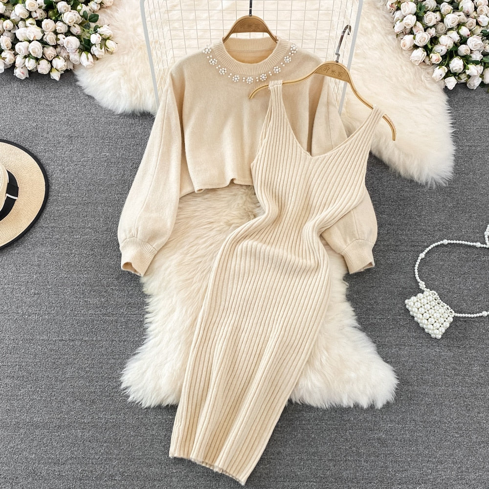 MariekesSet | Women's Relaxed Loungewear Set-Apricot-State of Style