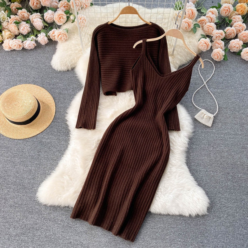 MariekesSet | Women's Relaxed Loungewear Set-Dark Brown-State of Style