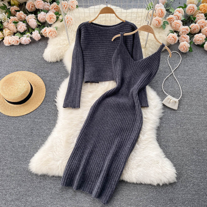 MariekesSet | Women's Relaxed Loungewear Set-Dark Grey-State of Style