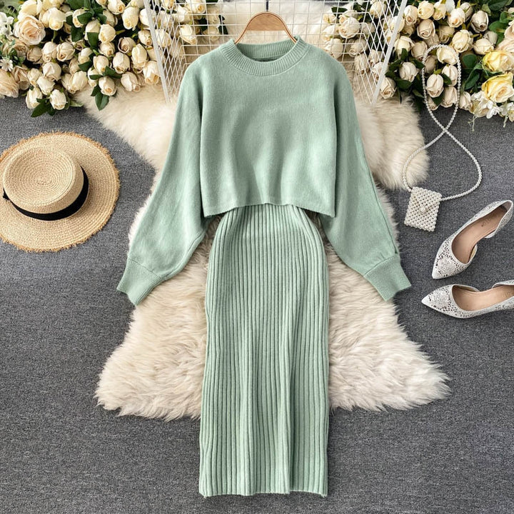 MariekesSet | Women's Relaxed Loungewear Set-Light Green-State of Style