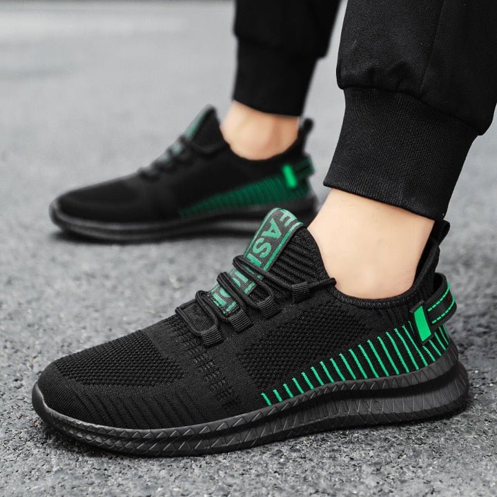 MarieksSneaks | Women's Trendy Sneakers-Black-Green-8.0-State of Style