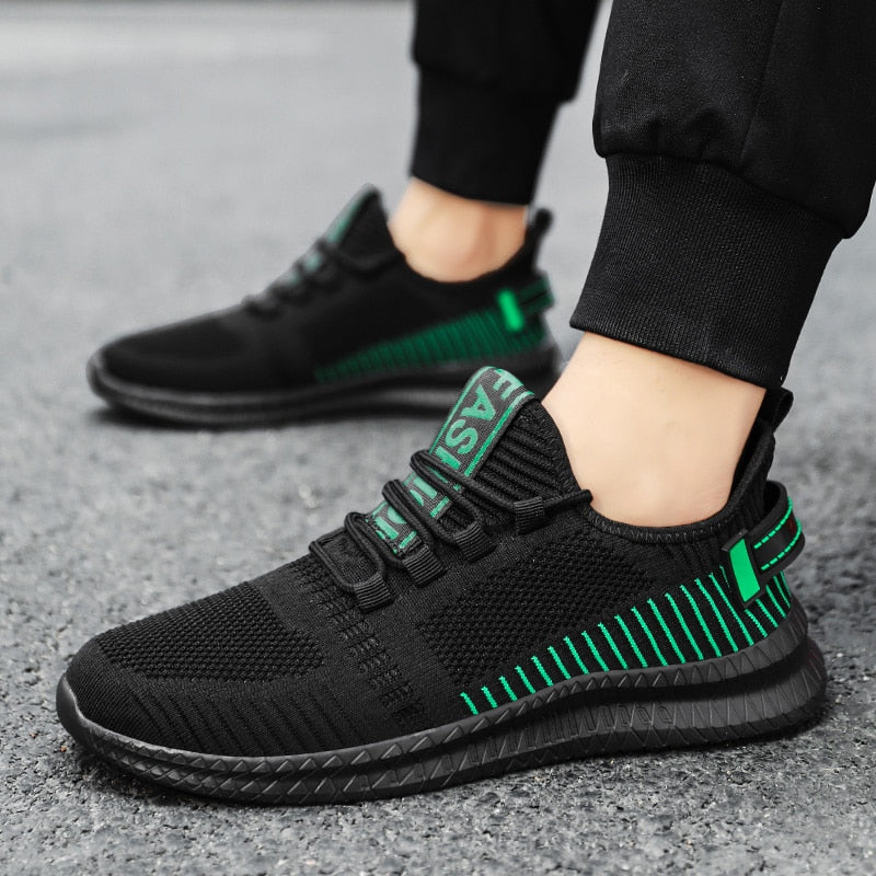 MarieksSneaks | Women's Trendy Sneakers-Black-Green-8.0-State of Style
